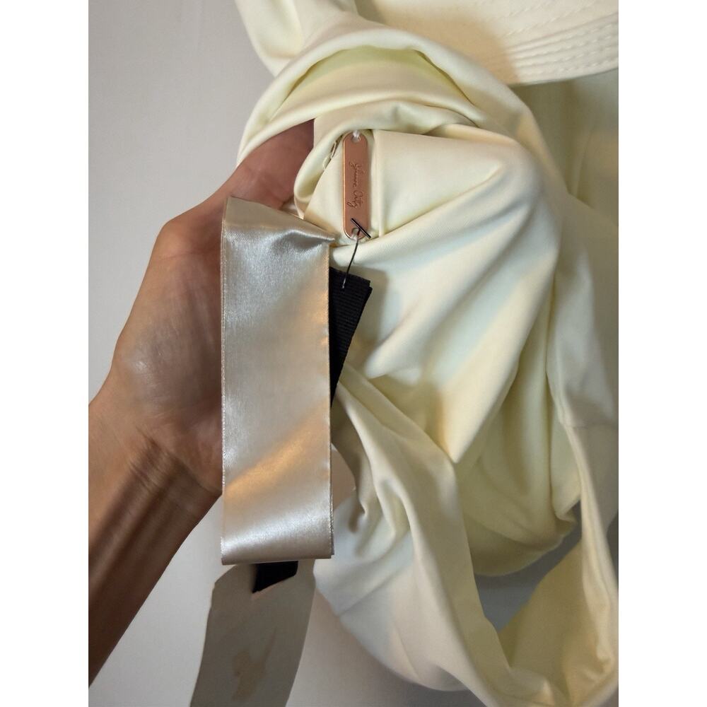 Johanna Ortiz Ruffled One Piece Swimsuit Ecru Sz Small NWT $495 - Picture 10 of 16
